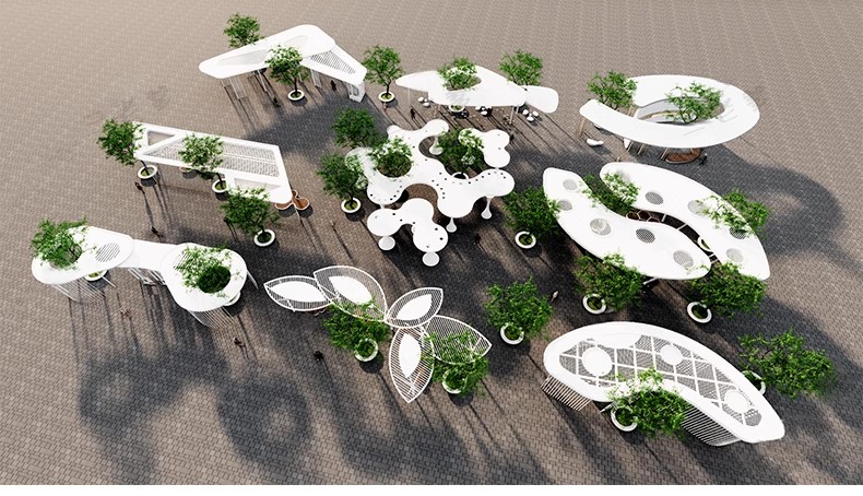 图片[36]-庭院防腐 木 花架休闲葡萄架长廊公园户外景观廊架su模型草图大师-大怪兽分享