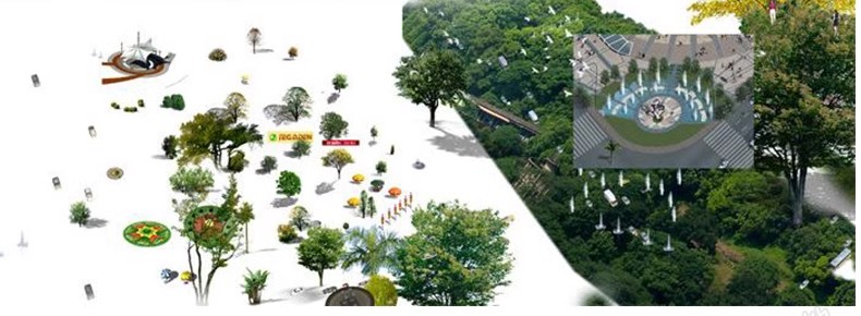 图片[38]-鸟瞰植物PSD分层素材合集景观园林建筑设计后期效果图树木ps花草-大怪兽分享