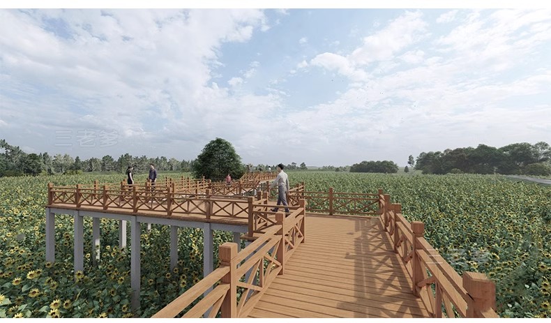 图片[6]-公园景观木栈道SU模型水榭木桥观光亲水平台sketchup草图大师素材-大怪兽分享