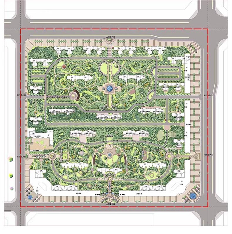 图片[29]-园林景观PS彩色总平面图案笔刷立面填充植物铺装psd分层设计素材-大怪兽分享