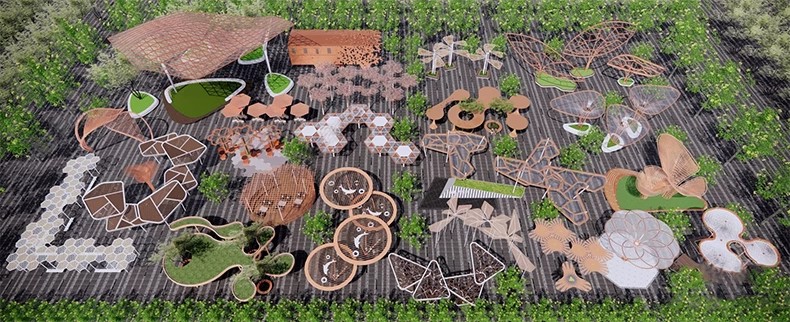 图片[38]-庭院防腐 木 花架休闲葡萄架长廊公园户外景观廊架su模型草图大师-大怪兽分享