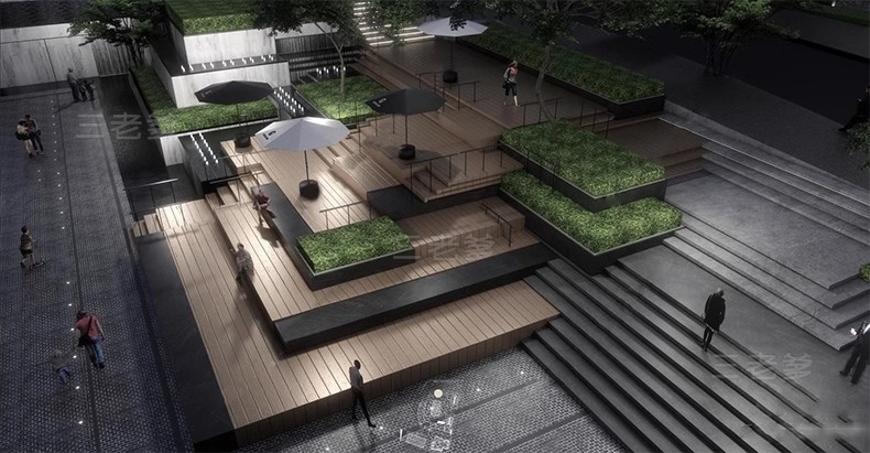 图片[39]-无障碍坡道楼梯景观阶梯公园台阶高差地形草图大师SU模型广场山地-大怪兽分享