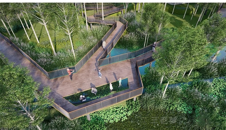 图片[9]-公园景观木栈道SU模型水榭木桥观光亲水平台sketchup草图大师素材-大怪兽分享