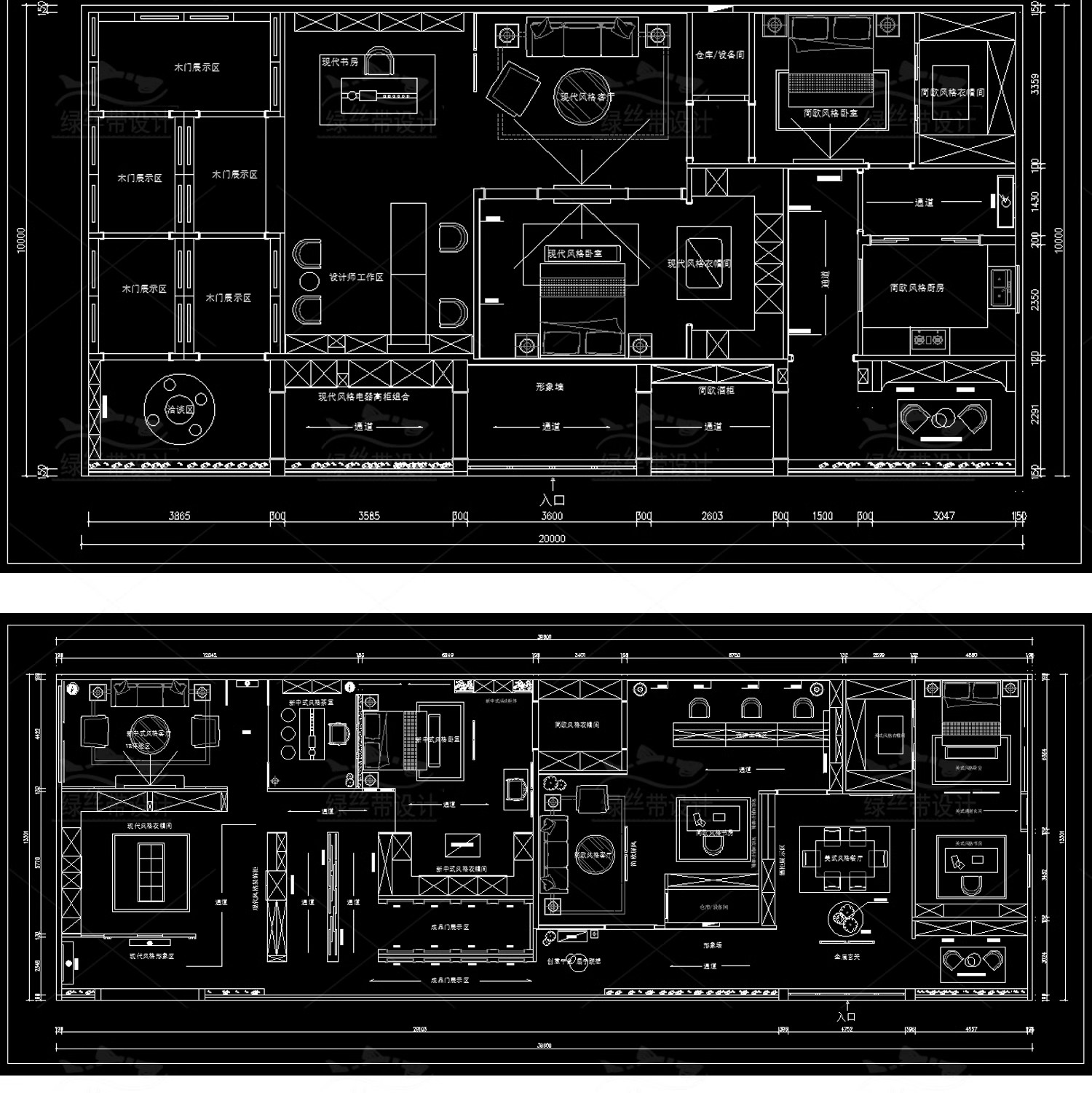 图片[67]-展厅商业文化展馆室内 布局企业科技展览馆方案设计CAD平面布置图-大怪兽分享