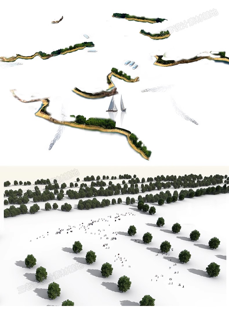 图片[42]-鸟瞰植物PSD分层素材合集景观园林建筑设计后期效果图树木ps花草-大怪兽分享
