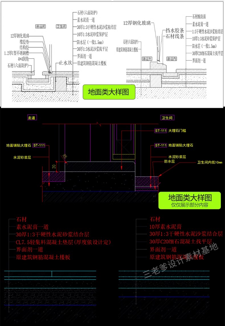 图片[22]-CAD节点大样图立面图库家装工装室内设计工艺深化详图CAD施工图-大怪兽分享