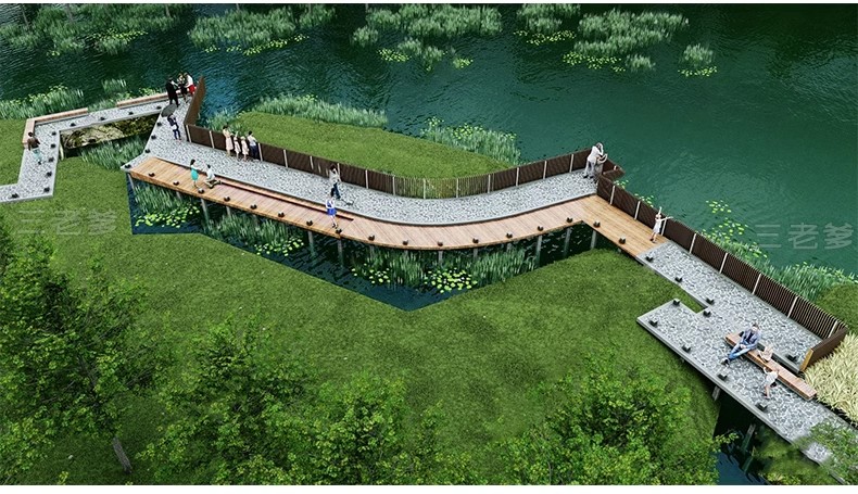 图片[11]-公园景观木栈道SU模型水榭木桥观光亲水平台sketchup草图大师素材-大怪兽分享