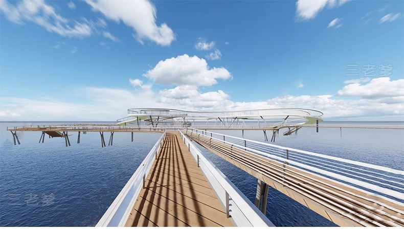 图片[12]-公园景观木栈道SU模型水榭木桥观光亲水平台sketchup草图大师素材-大怪兽分享