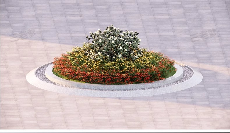 图片[36]-园林景观花镜花境植物配置地被花丛花草花卉草花组团搭配su模型库-大怪兽分享