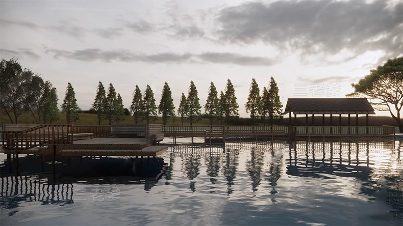 图片[14]-公园景观木栈道SU模型水榭木桥观光亲水平台sketchup草图大师素材-大怪兽分享