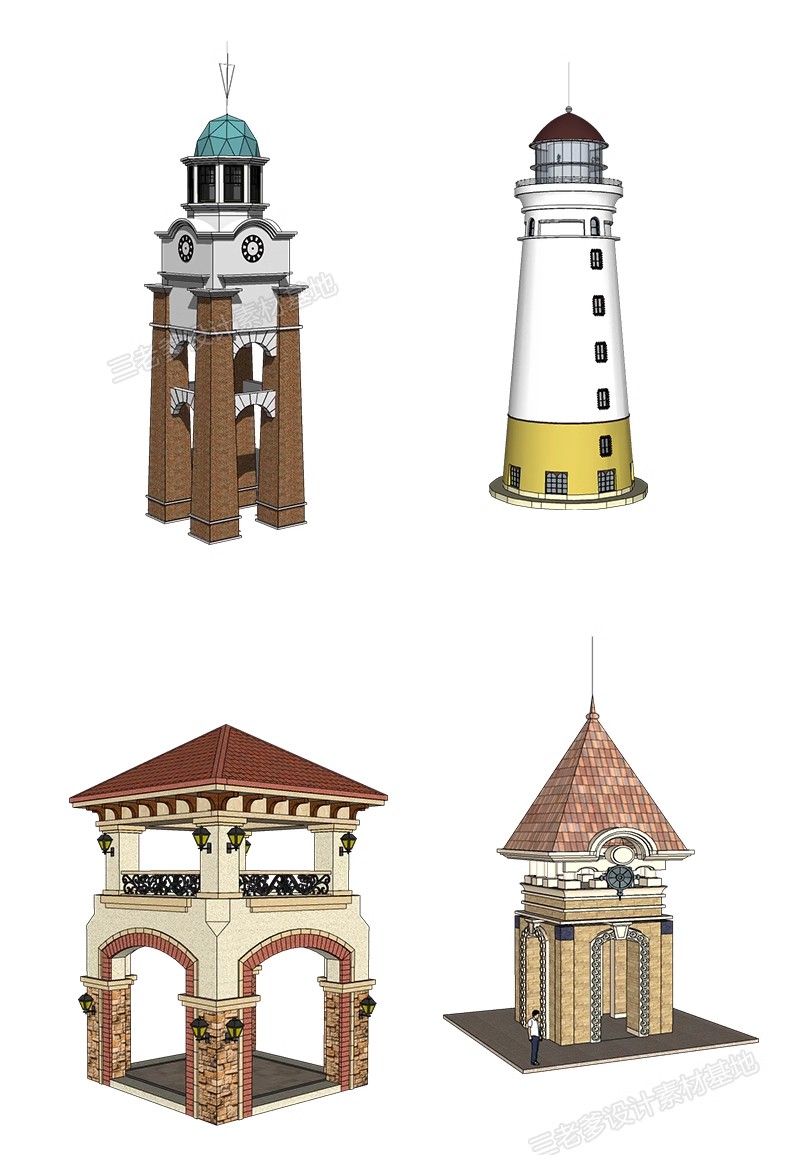 图片[37]-民宿度假村旅游景区公园观鸟瞭望台眺望塔观景平台草图大师SU模型-大怪兽分享