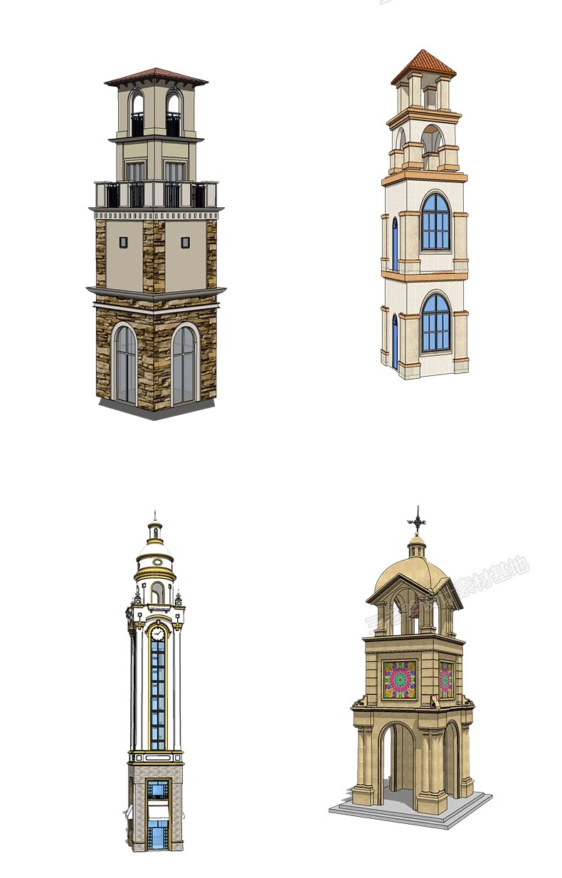 图片[38]-民宿度假村旅游景区公园观鸟瞭望台眺望塔观景平台草图大师SU模型-大怪兽分享