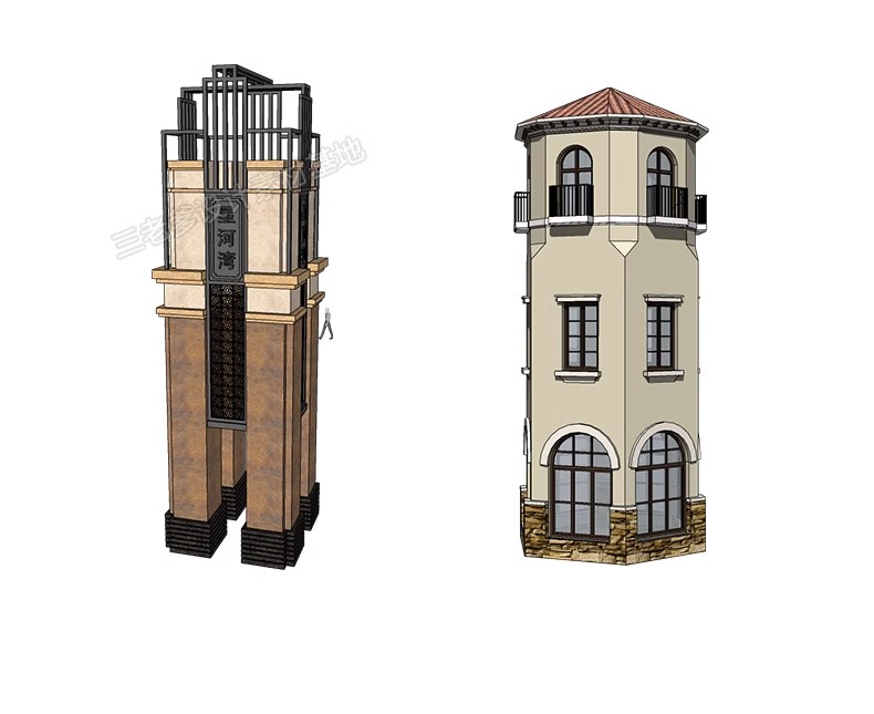 图片[39]-民宿度假村旅游景区公园观鸟瞭望台眺望塔观景平台草图大师SU模型-大怪兽分享