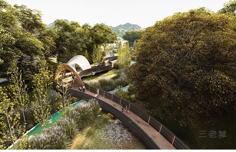 图片[19]-公园景观木栈道SU模型水榭木桥观光亲水平台sketchup草图大师素材-大怪兽分享