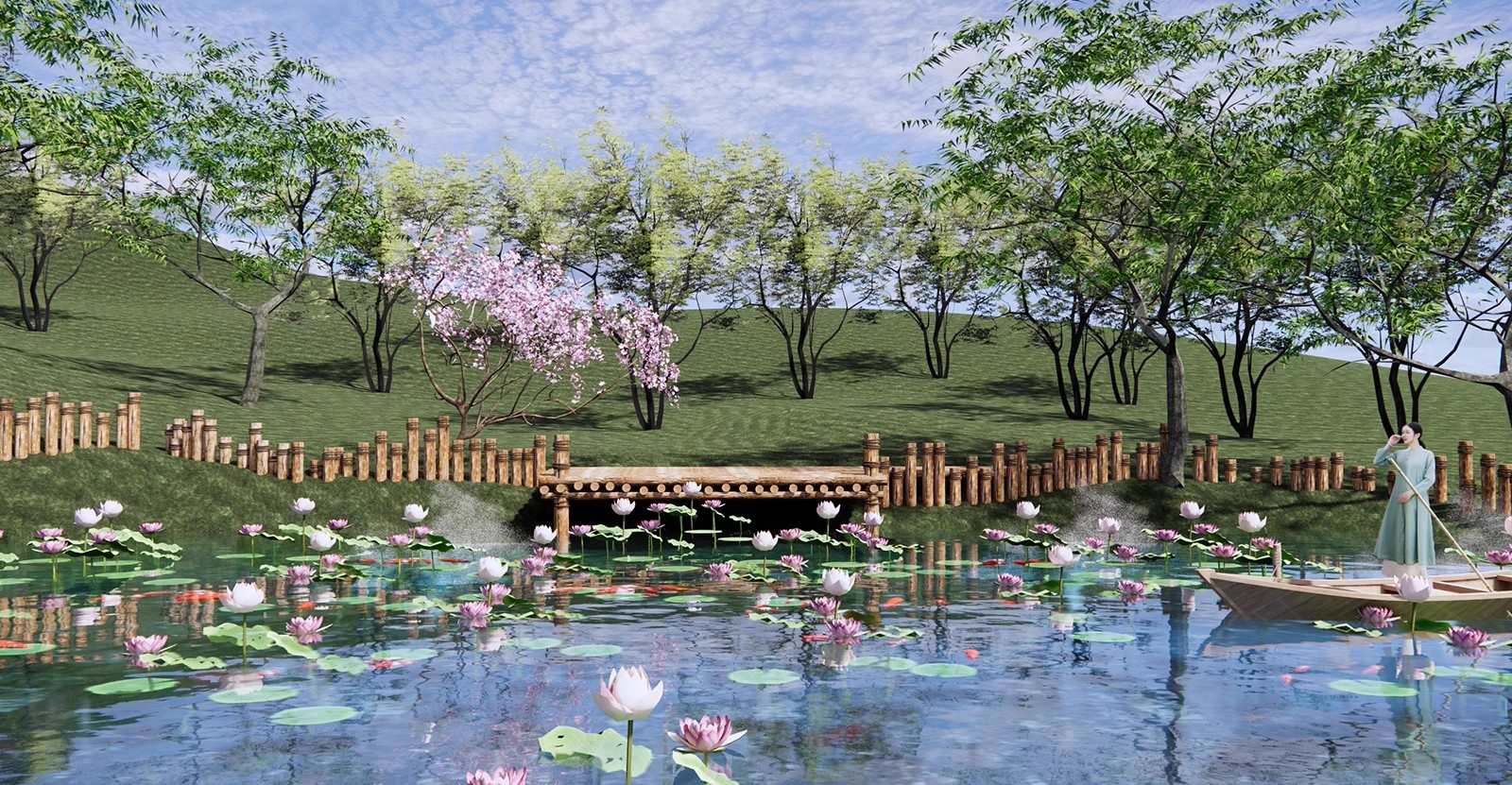 图片[21]-180套，现代湿地雨水花园海绵城市生态公园野趣滩涂景观草图大师SU模型库-大怪兽分享
