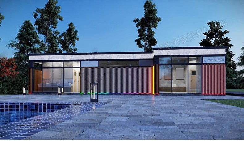 图片[8]-1250套，现代中式园林公厕景区卫生间公共设施建筑设计SU模型库CAD施工图-大怪兽分享