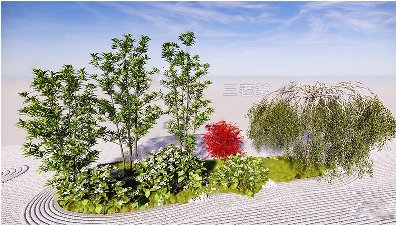 图片[39]-现代园林景观树SU模型植物组团乔木灌木地被花卉sketchup草图大师-大怪兽分享
