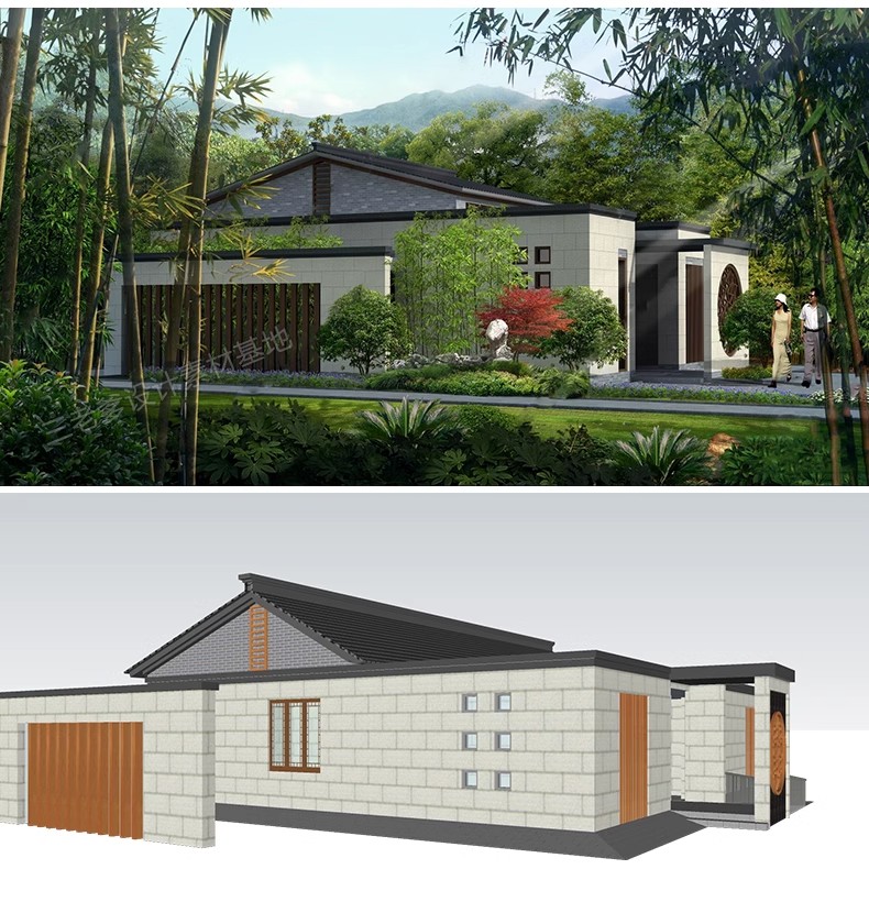 图片[18]-1250套，现代中式园林公厕景区卫生间公共设施建筑设计SU模型库CAD施工图-大怪兽分享