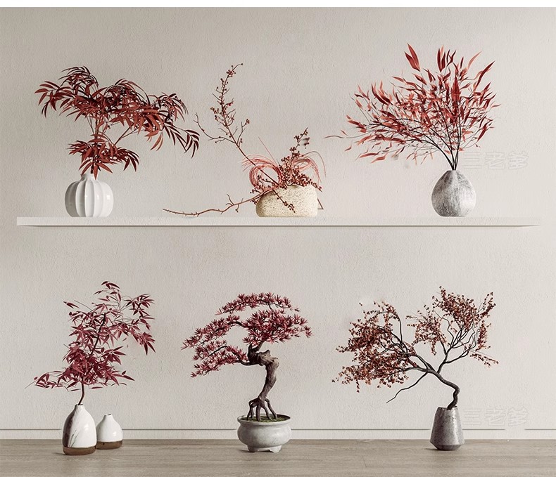 图片[34]-1750套，绿植植物花盆盆栽盆景松树单体草图大师SU模型室内花卉花草素材库-大怪兽分享