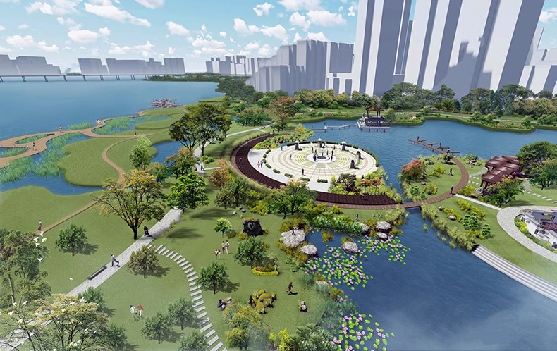 图片[28]-180套，现代湿地雨水花园海绵城市生态公园野趣滩涂景观草图大师SU模型库-大怪兽分享
