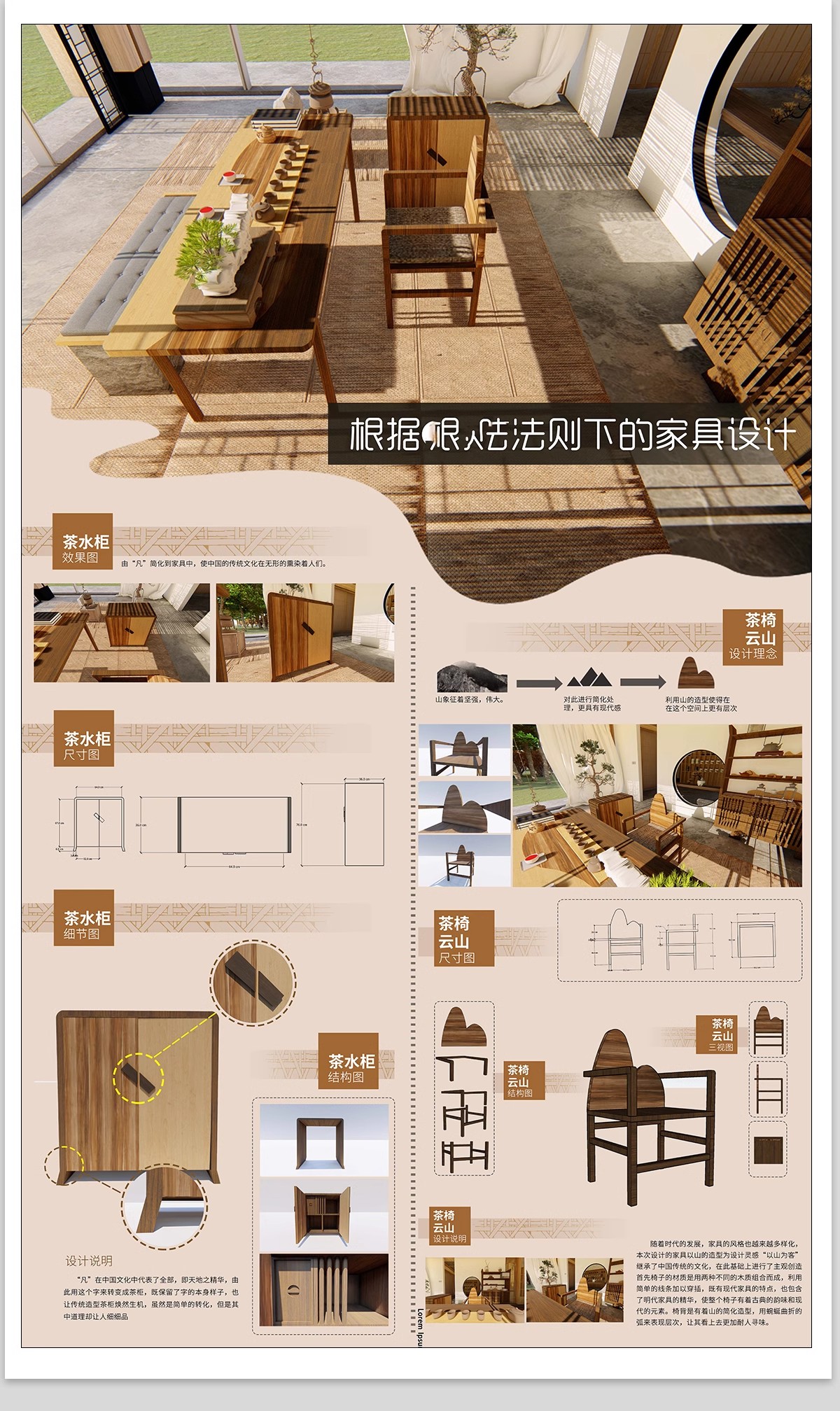 现代室内设计ps展板排版装修家装住宅工装民宿餐厅模板psd素材-大怪兽分享
