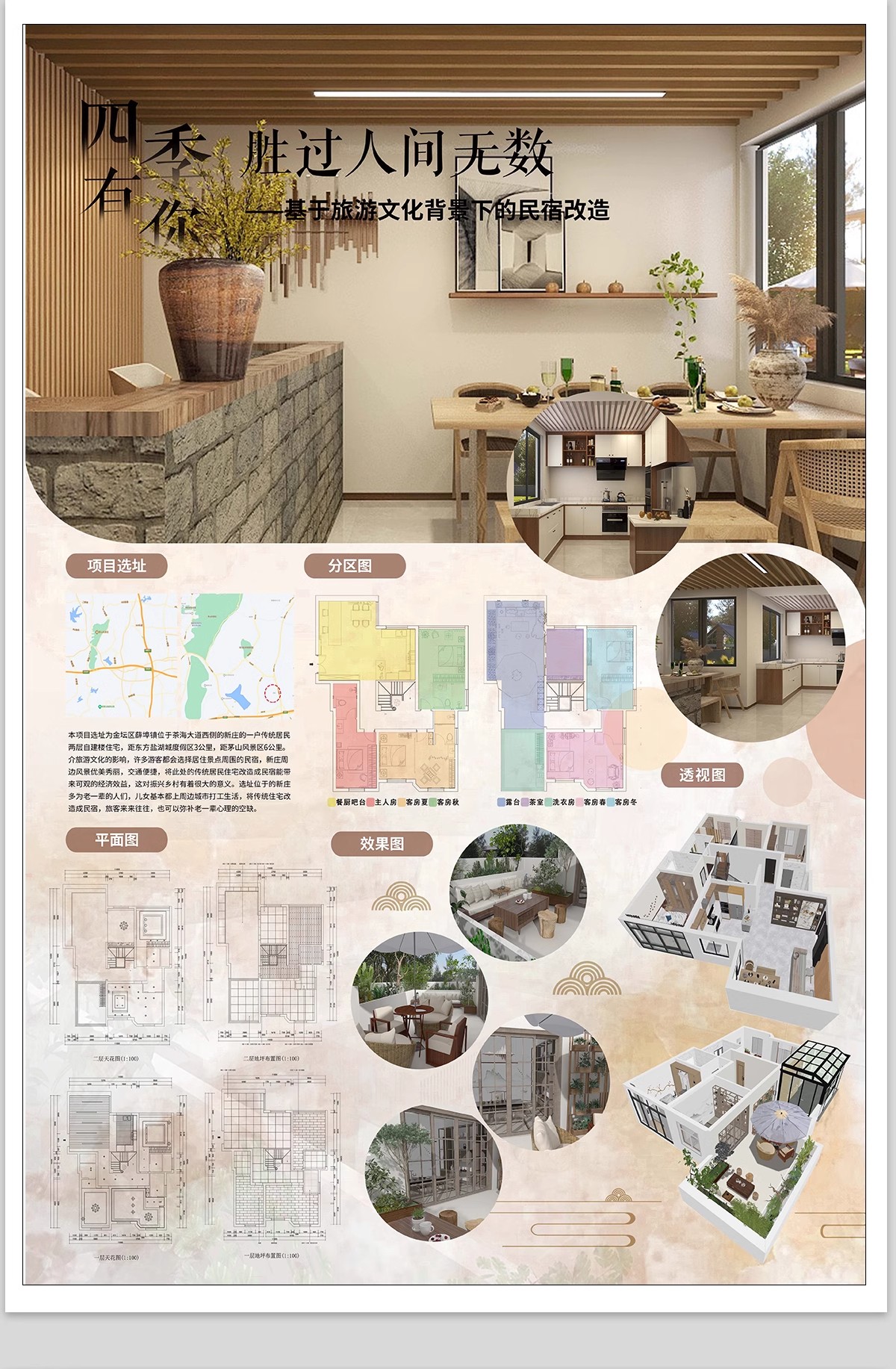 现代室内设计ps展板排版装修家装住宅工装民宿餐厅模板psd素材-大怪兽分享