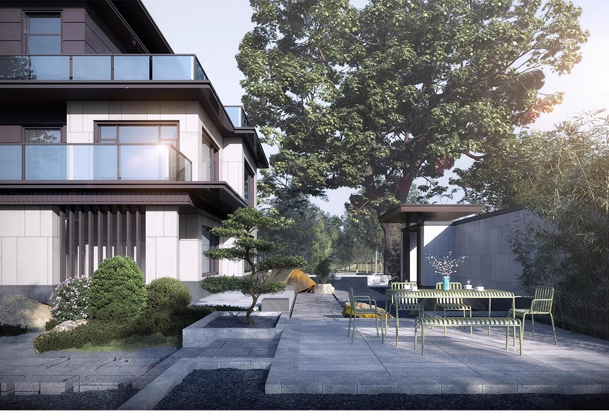 别墅外观设计自建房效果图装修参考素材房屋住宅方案建筑房子图片-大怪兽分享