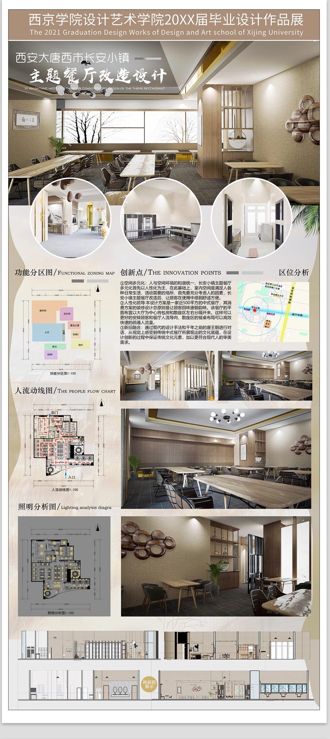 餐饮空间茶餐厅酒 甜品店 室内设计排版素材源文件PSD分层PS展板-大怪兽分享
