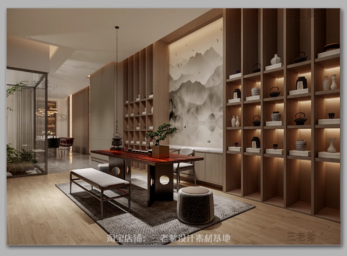 展厅展览企业文化科技展示展馆博物馆室内设计效果图CAD施工图纸-大怪兽分享