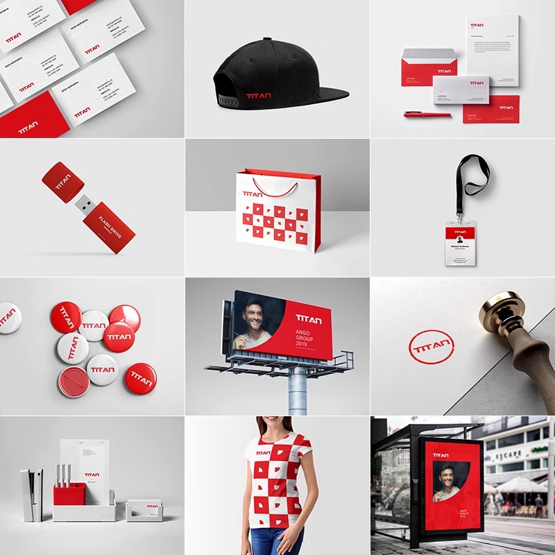 YJ-539企业公司logo文创品牌VI提案展示智能贴图样机PSD设计素材-大怪兽分享