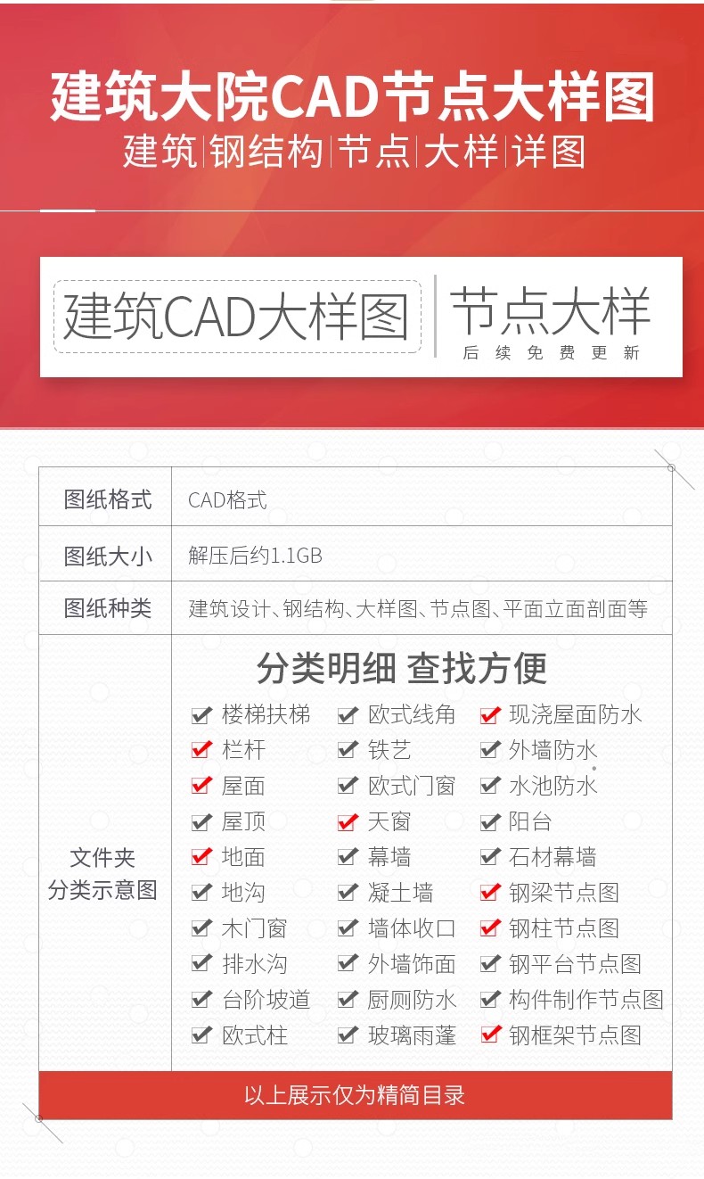 图片[2]-建筑设计院CAD通用详图节点大样图楼梯地面屋面钢结构施工图素材-大怪兽分享
