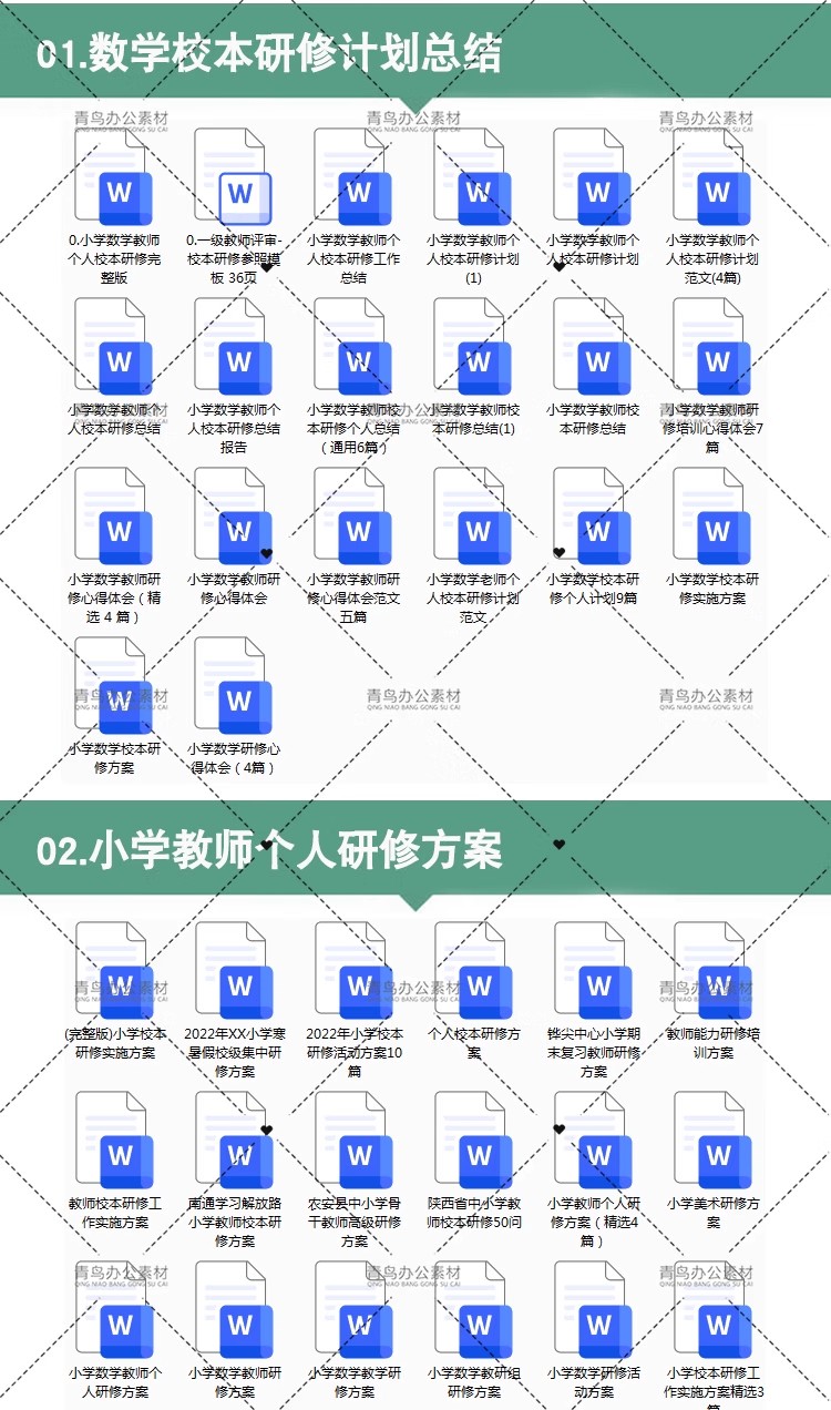 图片[2]-小学数学校本研修报告模板小学数学课题研究校本研修计划总结资料-大怪兽分享