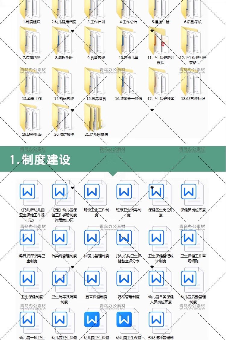 图片[2]-幼儿园卫生保健管理制度健康档案十项制度计划总结晨检午检资料-大怪兽分享