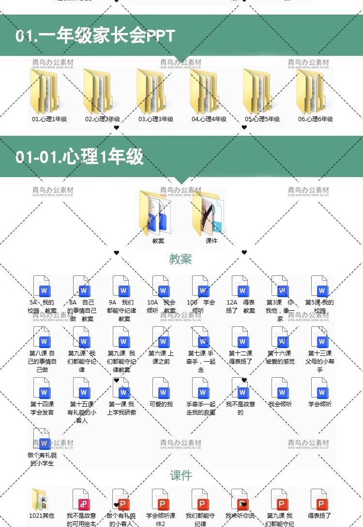 图片[2]-小学生心理健康教育 一二三四五六年级教学电子版ppt配教案-大怪兽分享