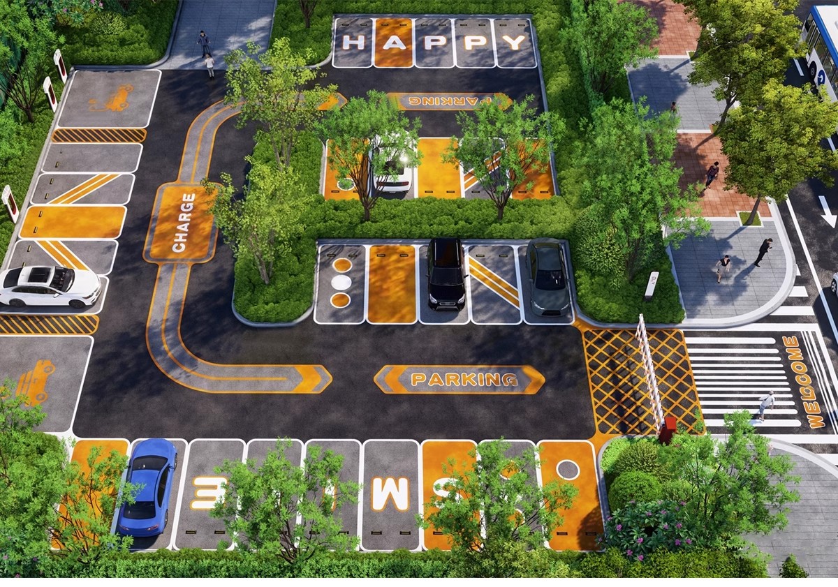 图片[4]-户外生态露天停车场SU模型公共停车坪停车位sketchup草图大师素材-大怪兽分享