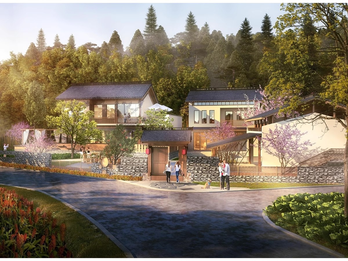 图片[4]-农村村庄落老房改造新中式景区民宿度假村美丽乡村SU模型草图大师-大怪兽分享