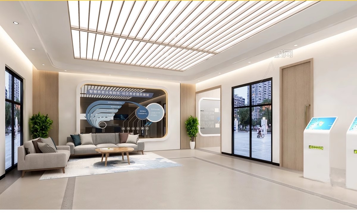 图片[4]-草图大师现代养老院福利院疗养中心大厅活动室卧室SU模型室内设计-大怪兽分享