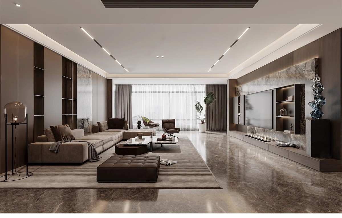 图片[4]-意式风格3d模型家装室内客厅现代轻奢意大利沙发家具双人床3dmax-大怪兽分享