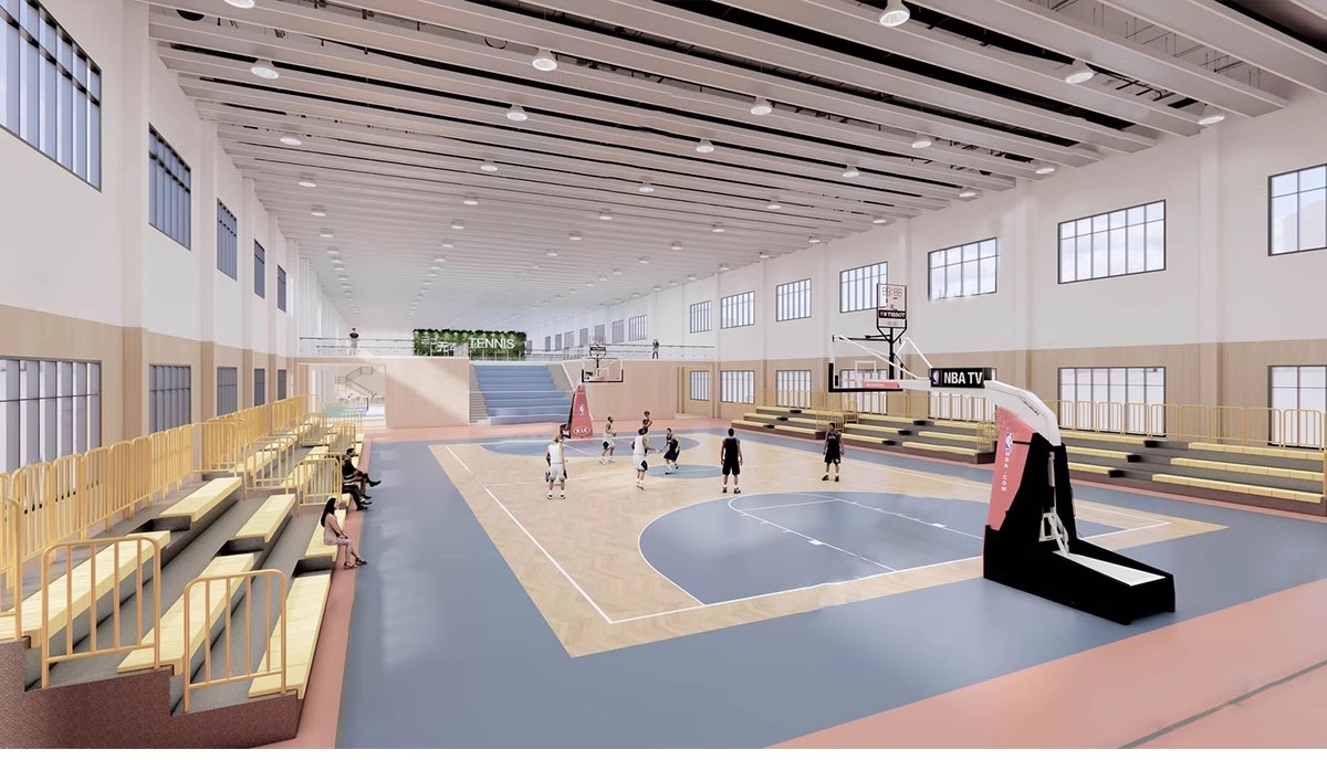 图片[4]-学校体育馆SU模型 室内运动场篮球馆网球游泳馆CAD施工图草图大师-大怪兽分享