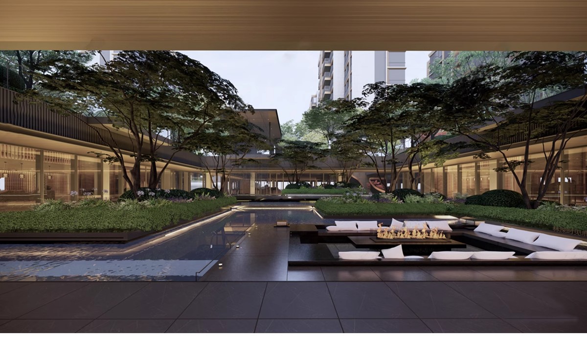 图片[4]-下沉式庭院私家花园别墅天井室内造景景观植物小品su模型草图大师-大怪兽分享