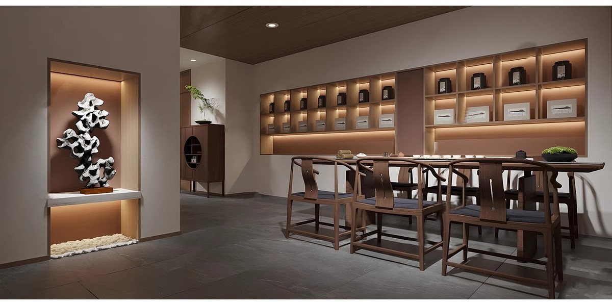 图片[4]-新中式禅意茶楼现代简约茶室茶社茶馆茶餐厅SU模型草图大师素材-大怪兽分享