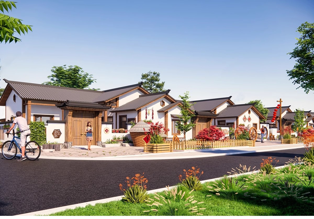 图片[4]-乡村住宅房屋建筑民居民房乡镇沿街楼房农村老房子改造su模型素材-大怪兽分享