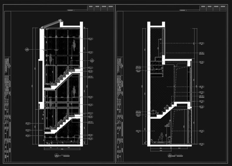 图片[4]-室内住宅楼梯节点大样图平面立面图剖面图扶手栏杆cad图纸施工图-大怪兽分享