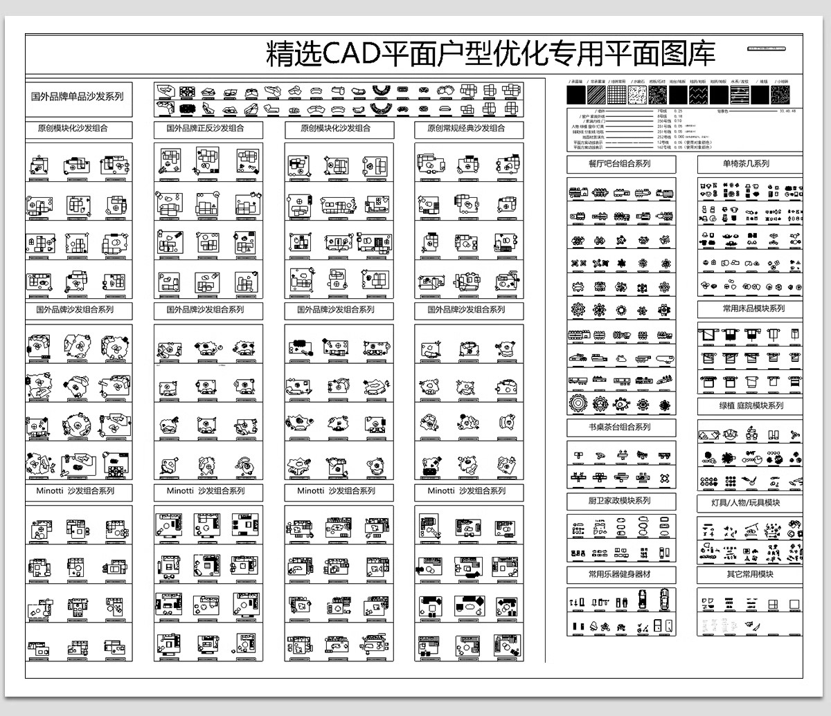 图片[4]-户型优化布局CAD图库 室内设计家装家具平面网红模块素材图块素材-大怪兽分享