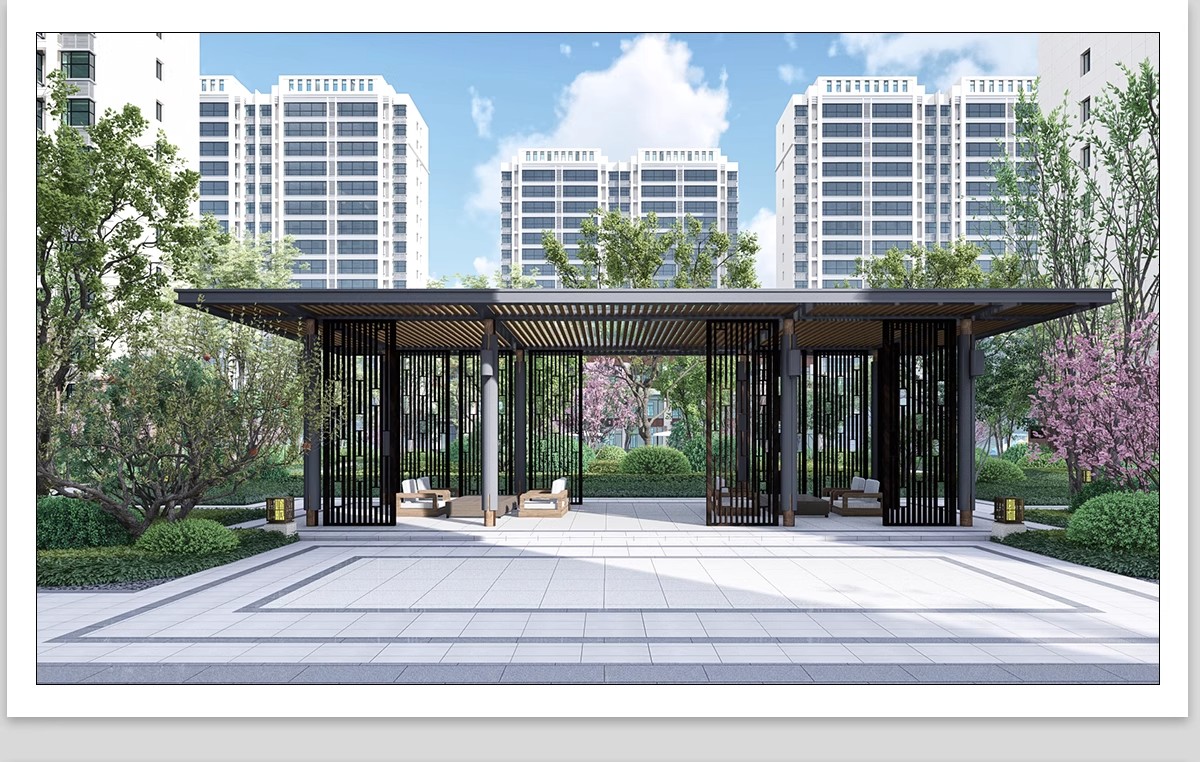 图片[4]-凉亭廊架CAD施工图库详图 现代新中式庭院花园景观铁艺铝合金亭子-大怪兽分享