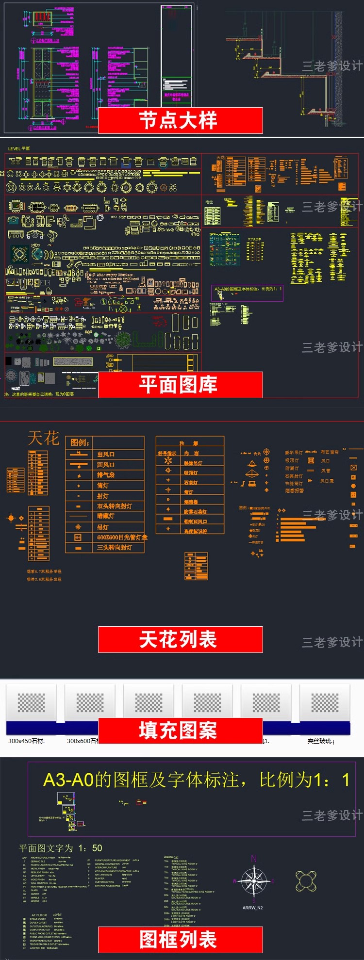 图片[4]-知名公司CAD制图规范 线性标准平面立面图库节点大样施工图库素材-大怪兽分享