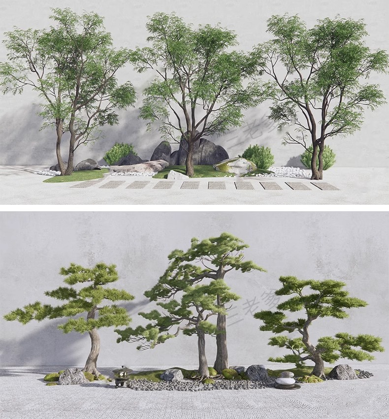 图片[4]-SU草图大师模型园林建筑室外景观树木乔木三维植物sketchup素材库-大怪兽分享
