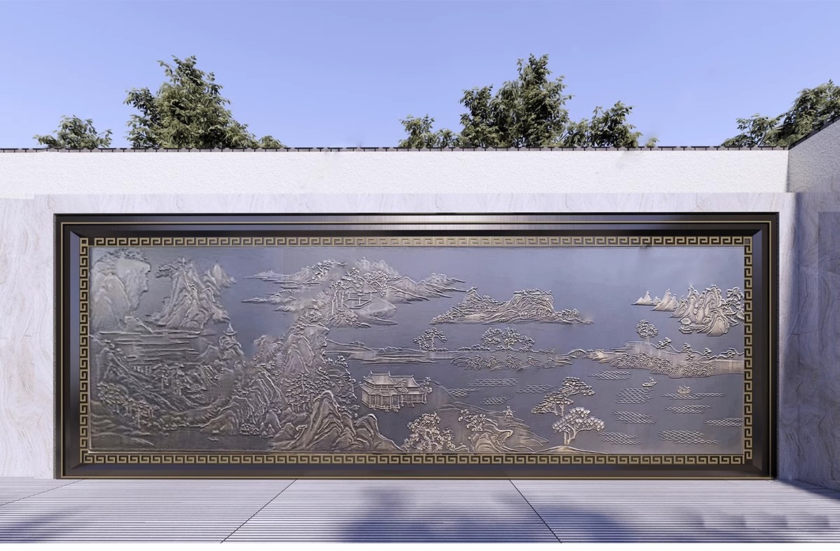 图片[4]-特色文化中式景观墙su模型小品艺术浮雕柱徽派白墙景墙庭院雕塑-大怪兽分享