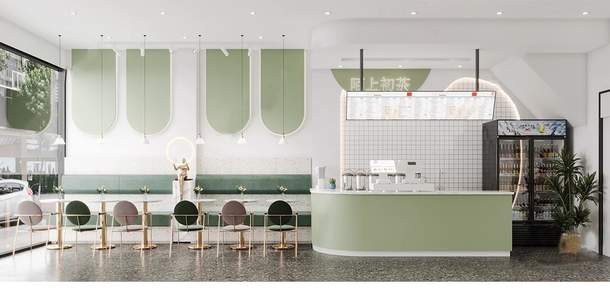 图片[4]-INS网红风LOFT工业风格咖啡厅奶茶店水吧草图大师SU模型CAD施工图-大怪兽分享