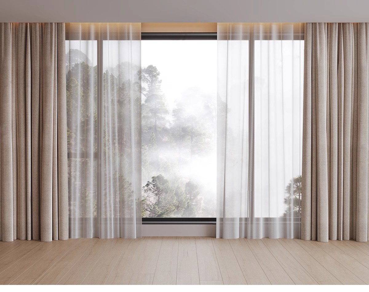 图片[4]-客厅卧室软装现代布艺罗马杆窗帘纱帘帷幔遮光拉帘SU模型草图大师-大怪兽分享